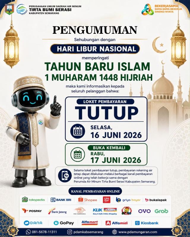 PENGUMUMAN LAYANAN LOKET PEMBAYARAN