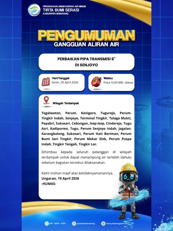 Perbaikan Pipa Transmisi 6" Di Jalan Masuk Senjoyo