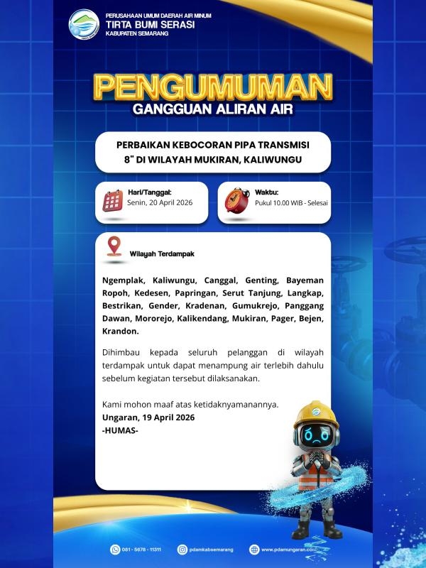 Perbaikan Kebocoran Pipa Transmisi 8" Di Wilayah Mukiran, Kaliwungu.